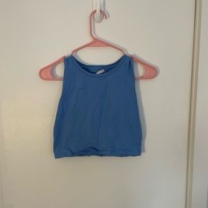 Blue Crop Top